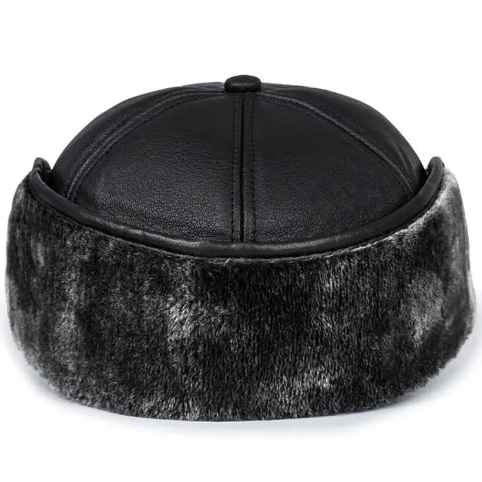 Casquette de baseball en cuir pour hommes