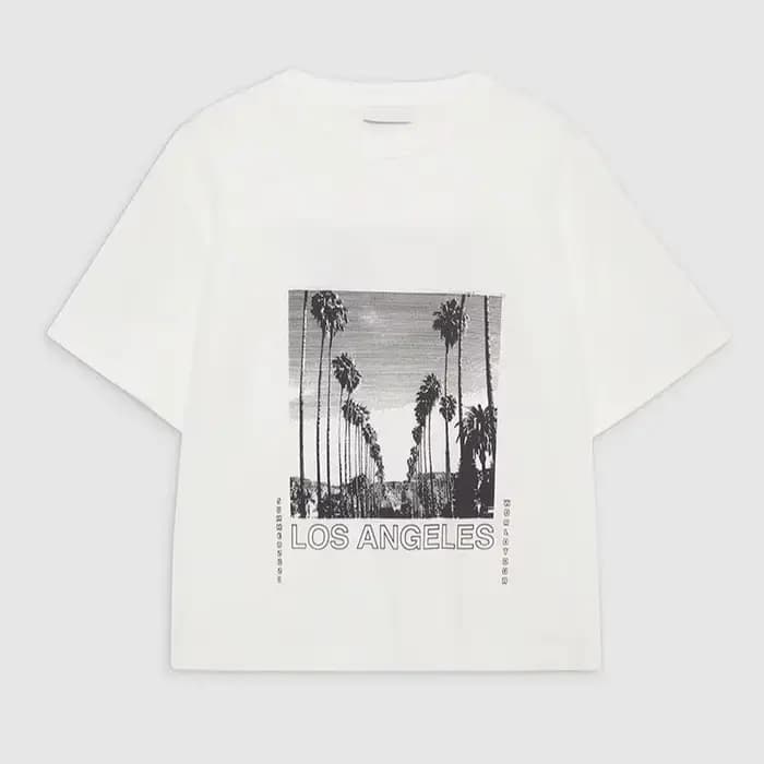 T-shirt manches courtes col rond femme