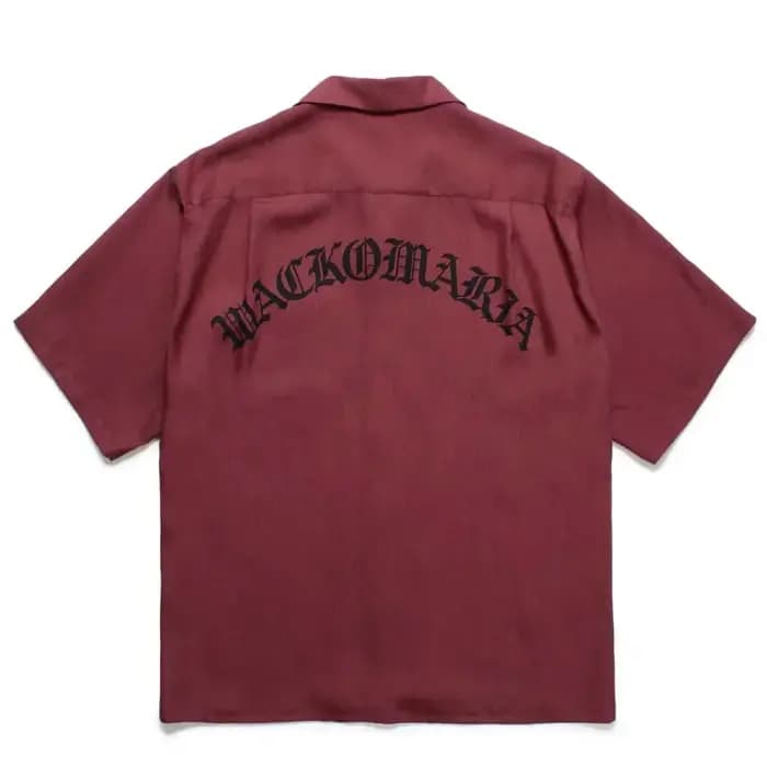 Noir rouge gris Wacko Maria chemises à manches courtes hommes femmes haute qualité classique caractère graphiques imprimer chemise hawaïenne t-shirt