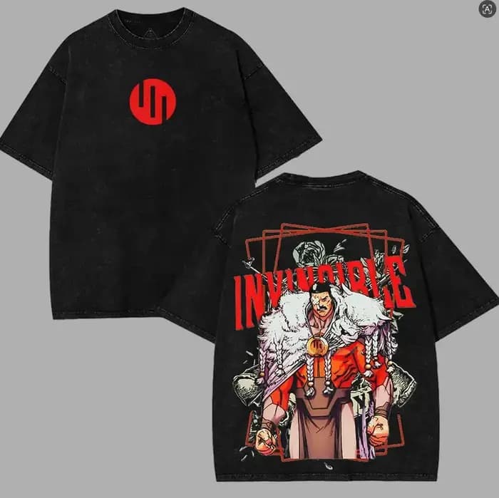 T-shirt Lavé Invincible Nouveau Modèle 2026 – Vêtement Tendance Personnalisé