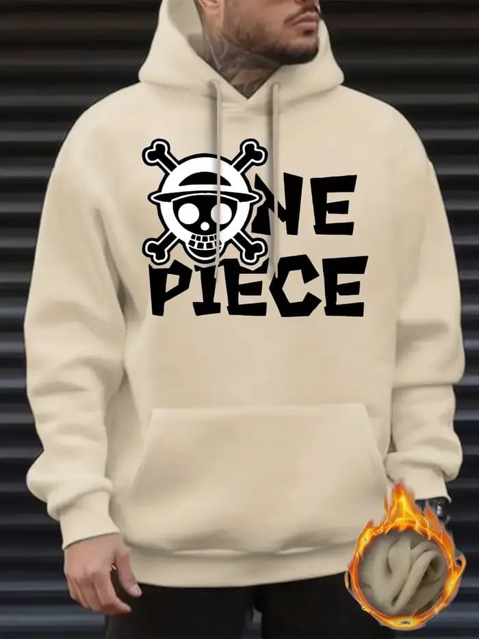 Sweat-shirt à capuche pour homme - Pull décontracté noir avec poche avant