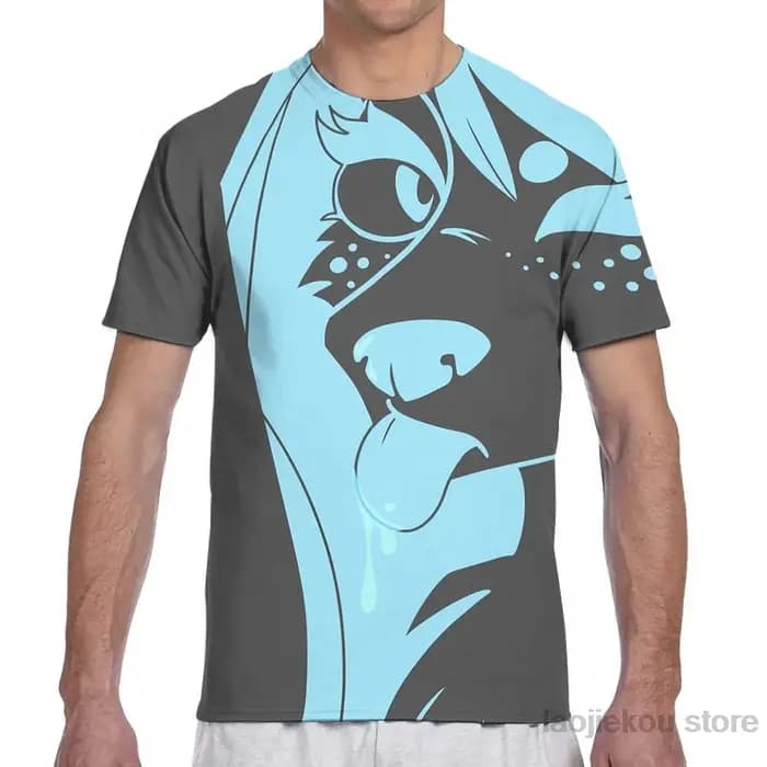 T-Shirt à manches courtes pour hommes et femmes, estival et à la mode, avec imprimé de fourrure