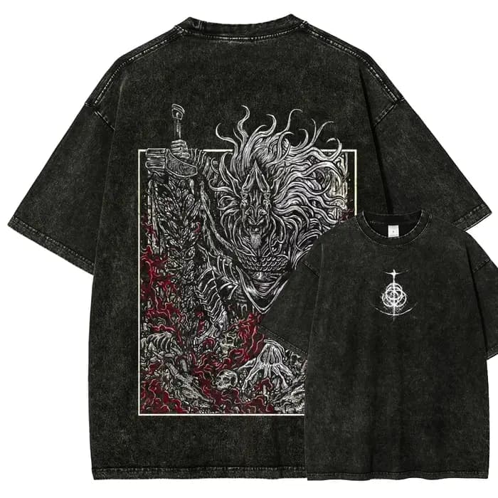 T-shirt graphique Wolf Warrior Armor pour homme