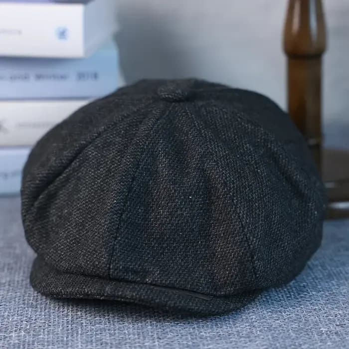 Nouveau Vintage hommes laine gavroche casquette marron vert femmes