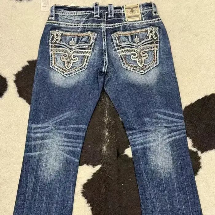 Jean délavé au Design ancien pour hommes