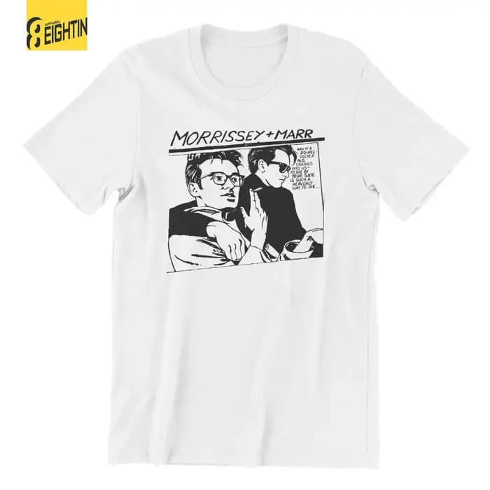 T-Shirt à Manches Courtes et Col Rond en Pur Coton pour Homme