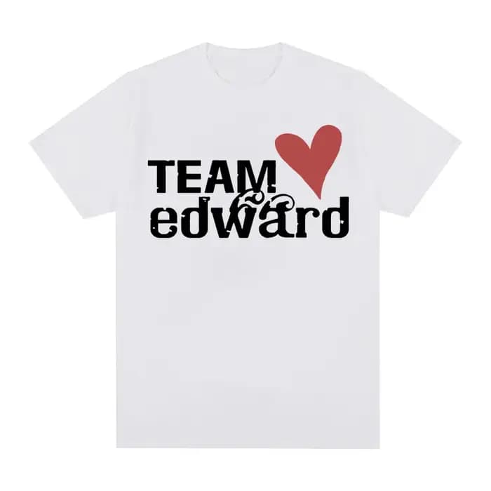 Jacob Wears Team Edward T-shirt en coton biologique Twilight Fans vêtements Vintage