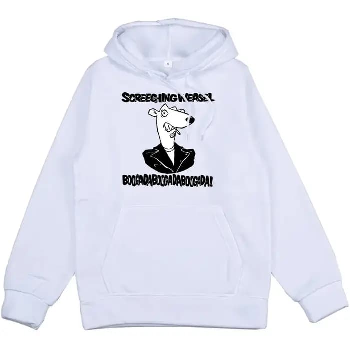 Sweats à capuche unisexes à la mode, bande de belette hurlante, impression graphique de dessin animé