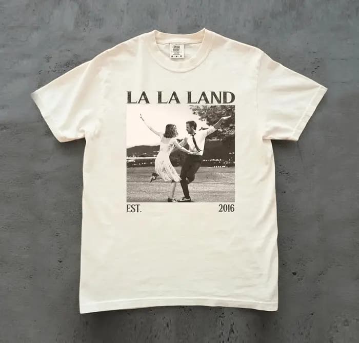 T-shirt à thème cinématographique inspiré de « La La Land »