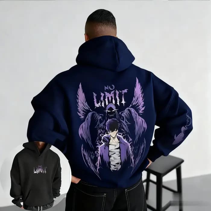 Solo nivellement Anime sweat à capuche imprimé hommes femmes haut décontracté pull