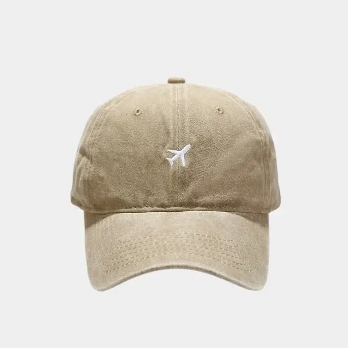 Casquettes de Baseball en coton brodées d'avion réglables pour hommes et femmes