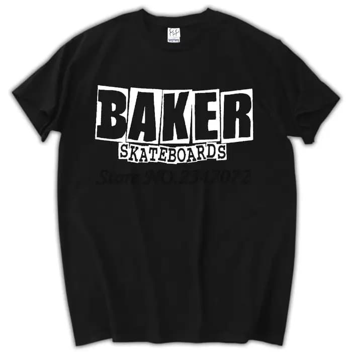 T-shirt à manches courtes avec logo Baker Skateboards pour hommes