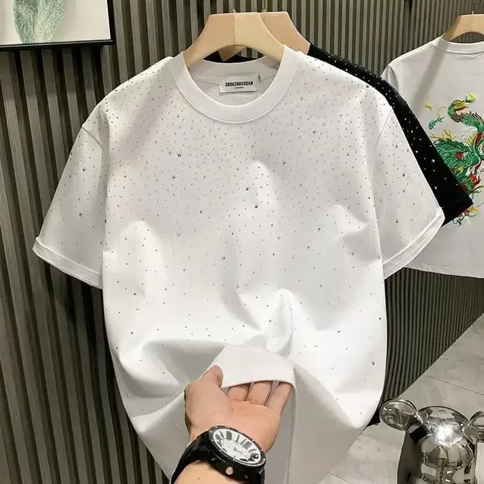 T-shirt d'été pour homme à col rond