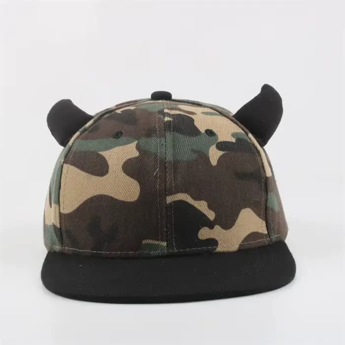 Casquette de Baseball Camouflage corne de bœuf pour hommes et femmes, Logo personnalisé, quatre sais