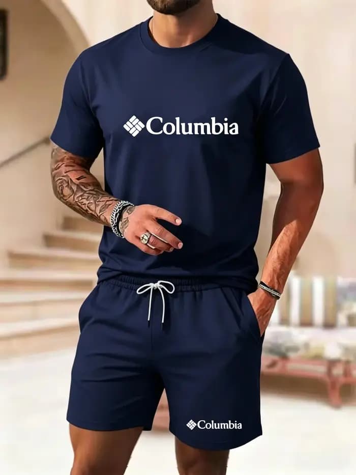 Nouvel ensemble short et t-shirt à manches courtes pour homme