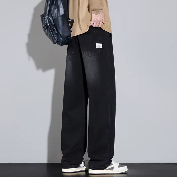 Jean homme 2025 automne et hiver nouveau américain rétro ample droit décontracté pantalon à jambes larges