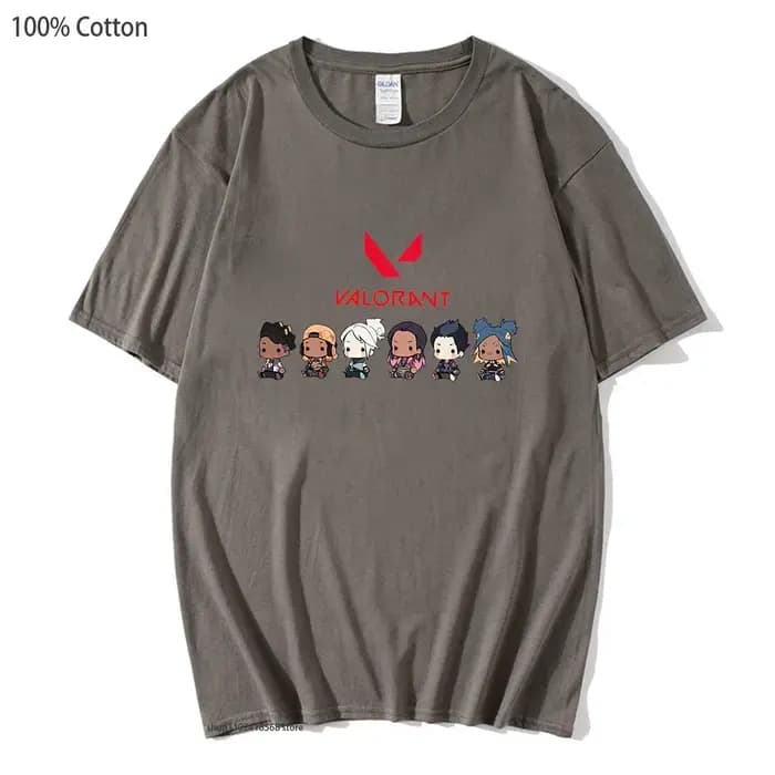 Valorant jeu impression t-shirt Jett Killjoy chemise Streetwear femmes