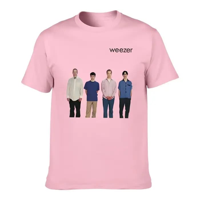 Weezer 1994 album bande impression T-shirt hommes été hip-hop rue décontracté ample T-shirt surdimensionné col rond haut à manches courtes