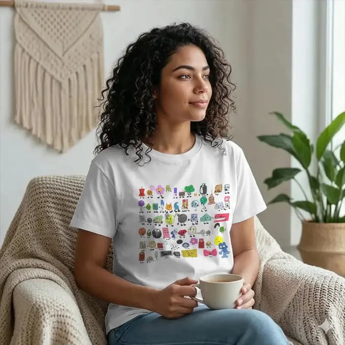 Loisirs BFDI bataille pour Dream Island T-Shirts hommes col rond coton