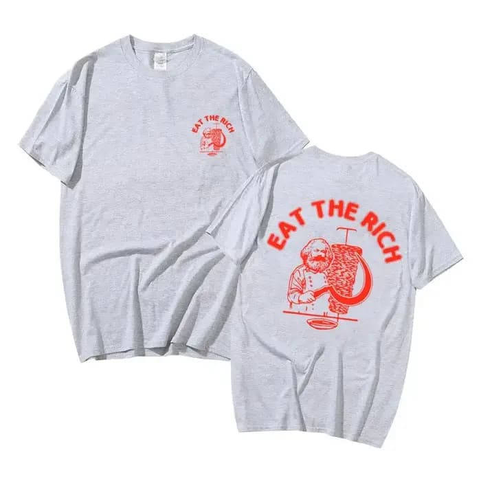 T-shirt à imprimé Double face pour homme et femme