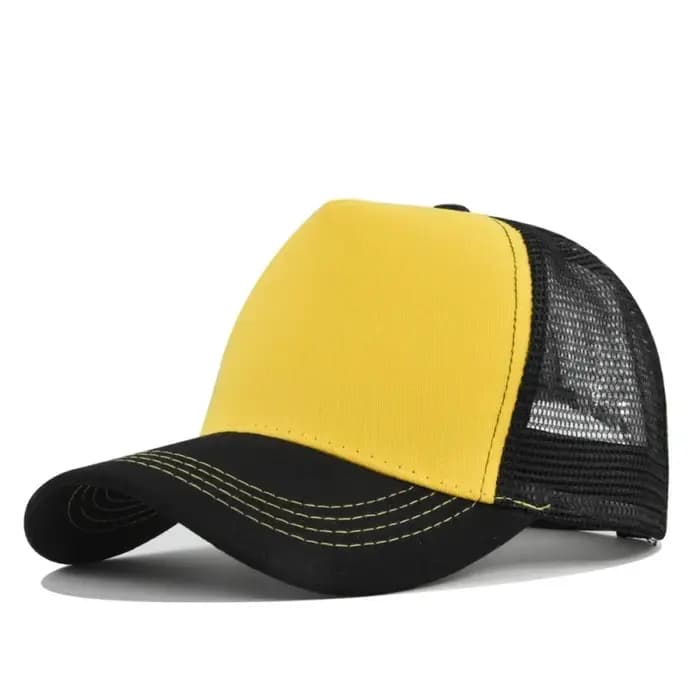 Casquette de baseball personnalisée en coton respirant avec logo, pour homme et femme, protection solaire estivale, casquette en maille à 5 panneaux, vente en gros