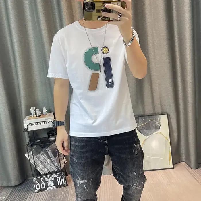 T-shirt pour Homme avec Dessins de l'Alphabet