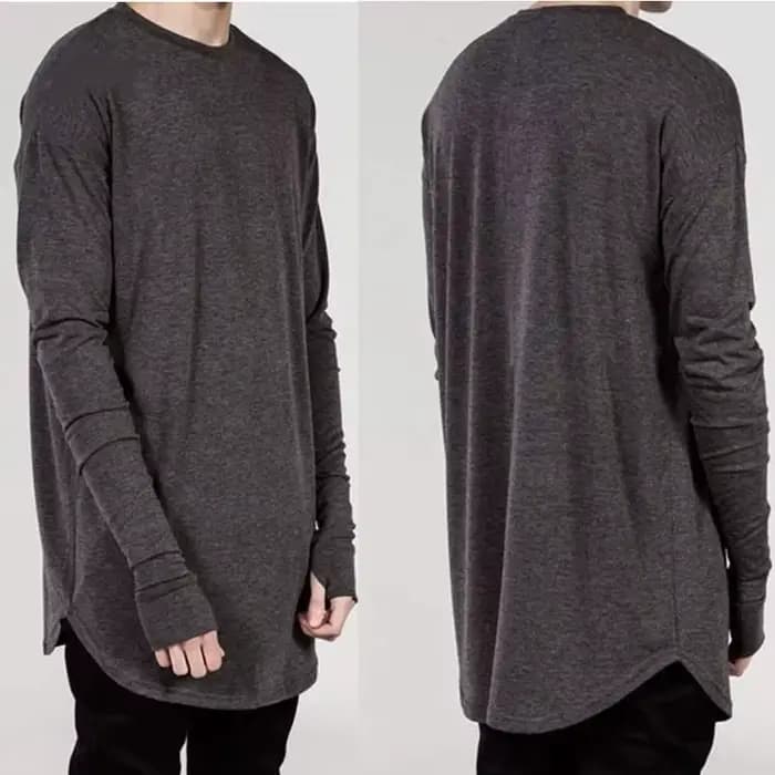 T-shirt à manches longues Hip Hop pour hommes