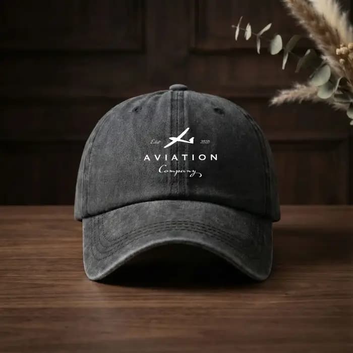 Casquette de baseball tendance Esar Aviation Company avec logo