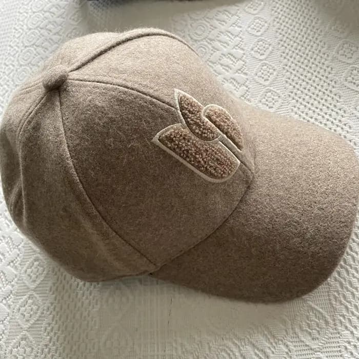 Casquette de baseball en laine mélangée pour femme, automne/hiver