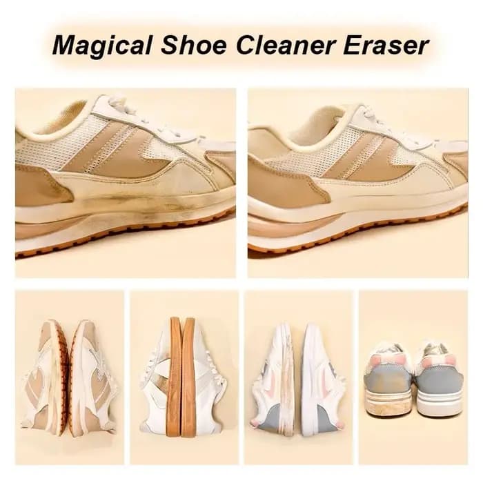 Kit de nettoyage pour baskets et chaussures : Gomme effaceuse en caoutchouc et brosse pour daim et cuir