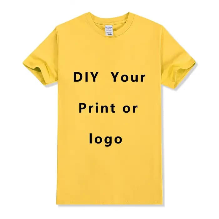 Taille ue 100% coton t-shirt personnalisé faire votre conception Logo texte hommes femmes imprimer