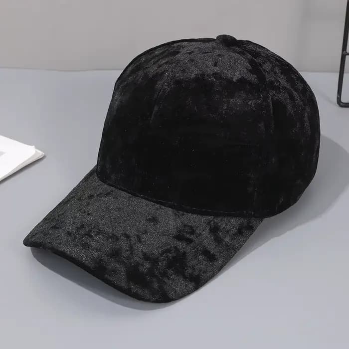 Casquette de baseball en velours automne-hiver-chapeau décontracté à bord incurvé unisexe, Snapback