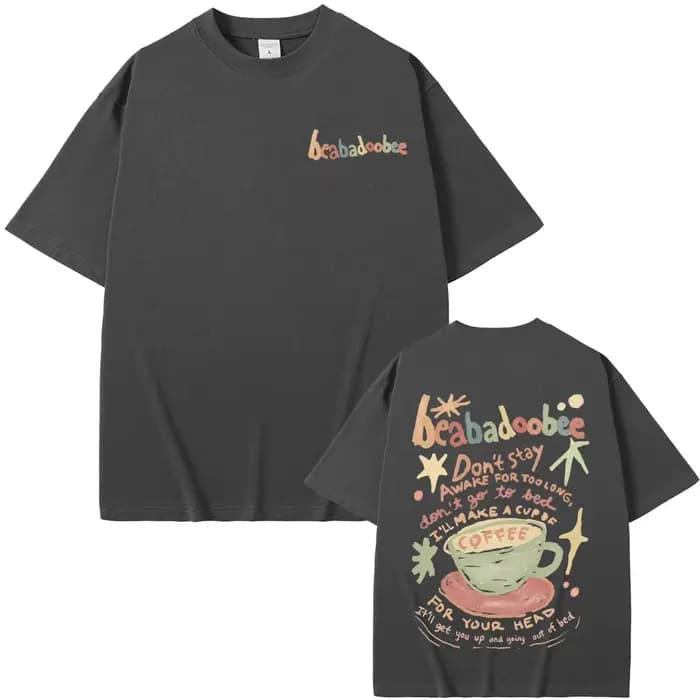 Beabadoobee T-shirt imprimé graphique hommes femmes mode Vintage surdimensionné t-shirts unisexe décontracté pur coton