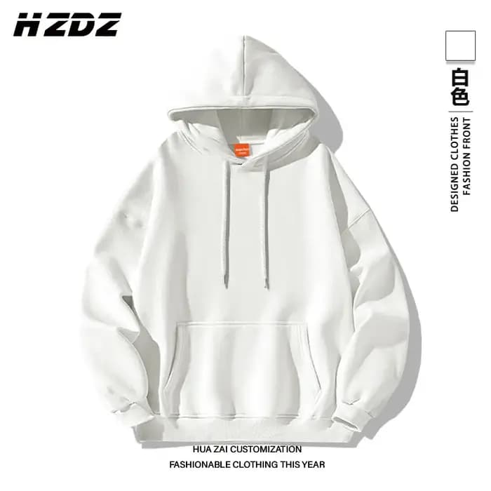Sweat-shirt à capuche unisexe uni, décontracté, de sport, ample, polyvalent, confortable, pour l'aut