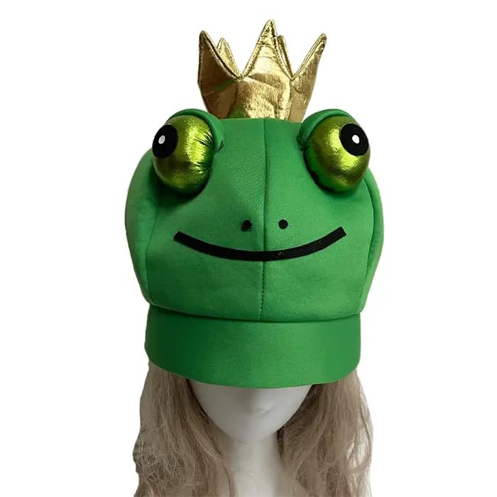 Femmes grenouille Prince carnaval couvre-chef casquette accessoire hommes adolescents adulte mignon