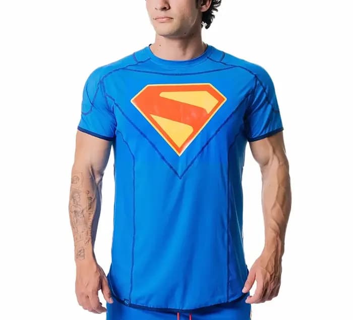 T-shirt à manches courtes Superman édition limitée, t-shirt assorti pour la famille, surdimensionné, respirant, à séchage rapide, pour le sport