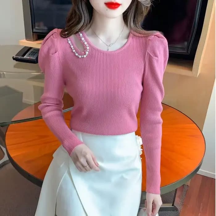 Chemise de Base à manches bouffantes pour femmes