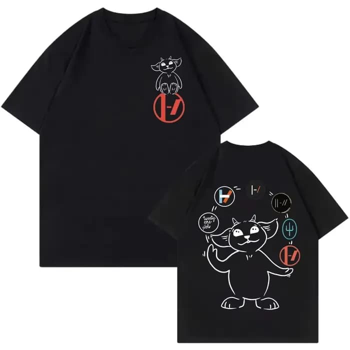 Vingt et un pilotes t-shirts mode Rock Hip Hop à manches courtes hommes femmes vêtements décontracté