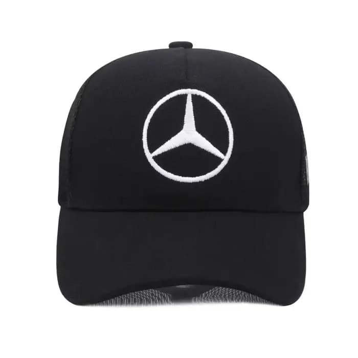 Casquette de baseball réglable en cuir et maille