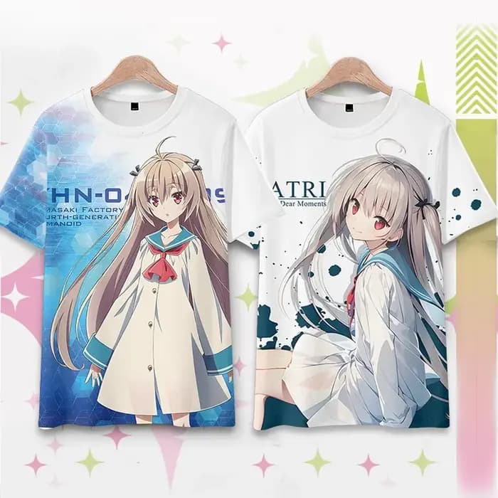 ATRI mes cher Moments jeu japonais AnimeT-Shirts hommes femmes t-shirt à manches courtes chemise de grande taille hauts