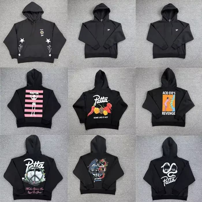 Sweat-shirts à capuche PATTA classiques avec logo imprimé