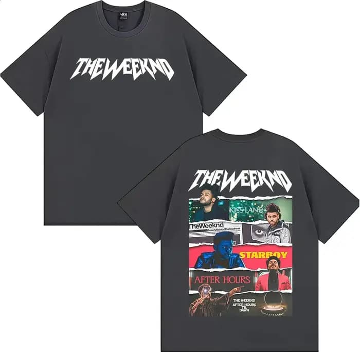 T-shirts The Weeknd After Hours Til Dawn 2026 Tour pour hommes et femmes