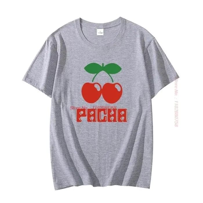 Pacha Ibiza T-shirts graphiques unisexes à la mode en coton grande taille à manches courtes T-shirt d'été de haute qualité pour hommes