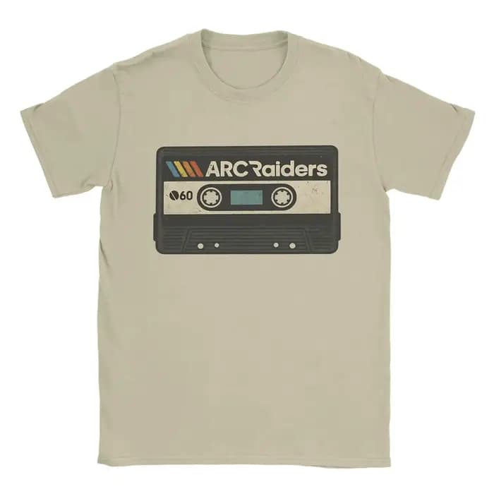 Nouveauté T-Shirts ARC Raiders Cassette t-shirt hommes femmes imprimer coton col rond
