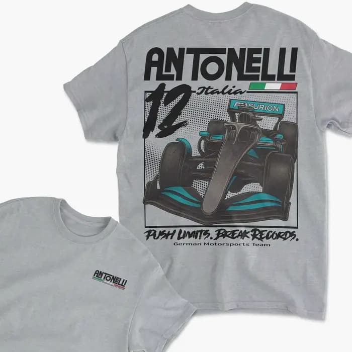 T-shirt unisexe 100% coton du champion du Grand Prix Kimi Antonelli