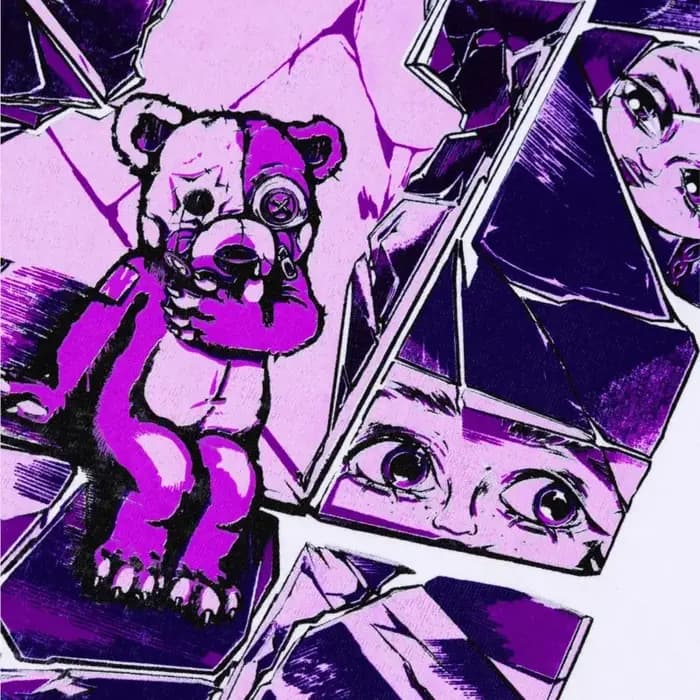 Harajuku surdimensionné Streetwear hommes t-shirt phantasmagoria imprimé graphique Hip Hop vêtements faux deux pièces à manches longues hauts Goth Y2k