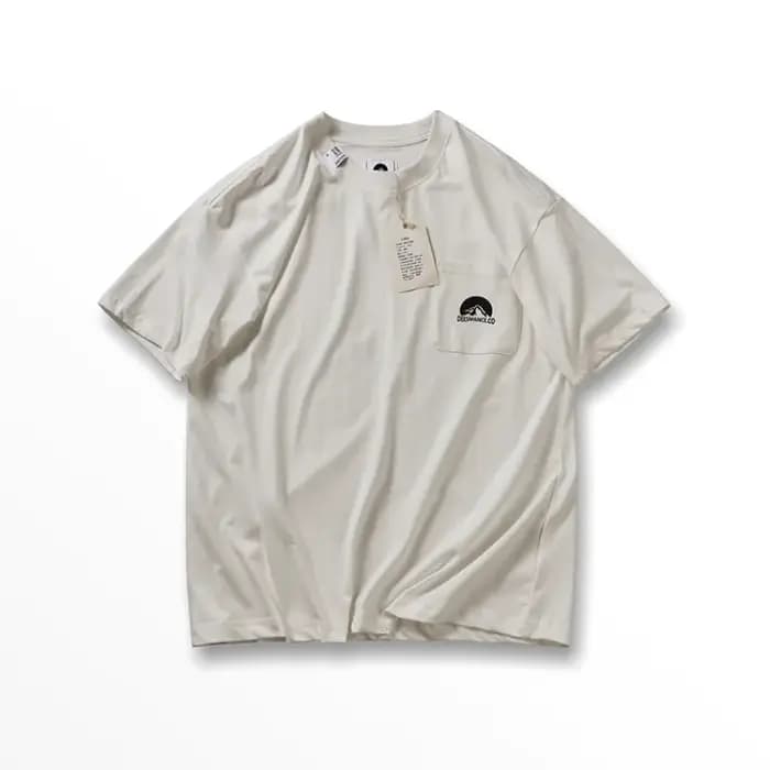 T-shirt à Manches Courtes en Coton pour Homme