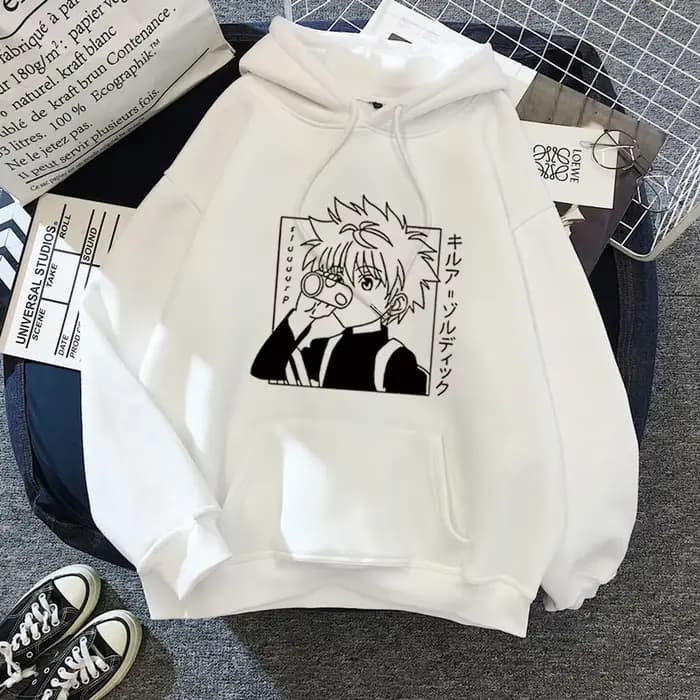 Hunter X Hunter Anime sweat à capuche pour hommes femmes Kurapika Manga sweats polaire automne hiver gothique Harajuku pull à capuche