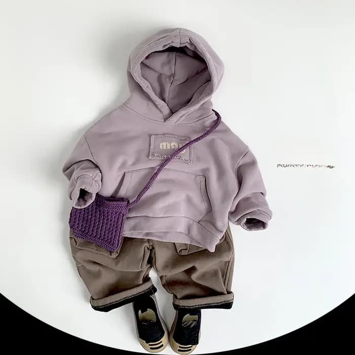 Sweat à capuche en polaire pour garçons et filles