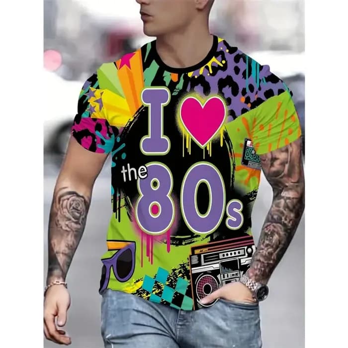 T-shirt manches courtes col rond pour hommes